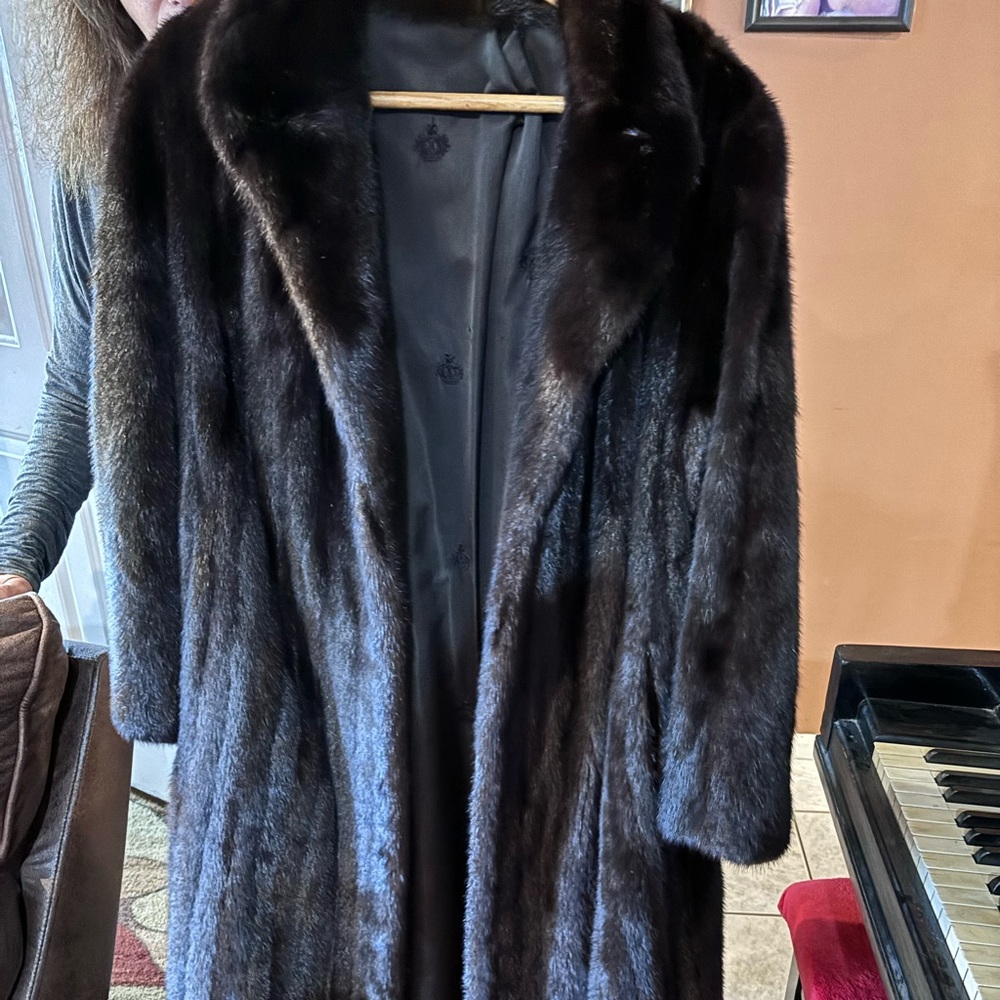 Custom authentic Maximillian female mink coat size small